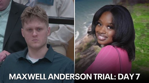 Maxwell Anderson trial, Sade Robinson killed; mapping path of Robinson's car