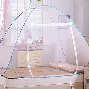 Foldable Mosquito Net Bed - Pop Up Mongolian Yurt Dome Net Free Installation Tent - Prevent Insect Mosquito Net for Bedroom - Dragon Flame (180×200 cm)