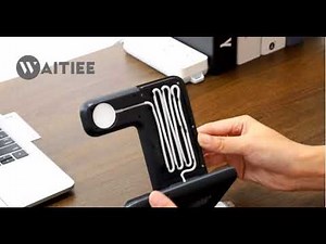 WAITIEE Wireless Charger 3 in 1, 15W Fast Charging Station for Apple iWatch