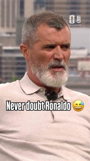 Roy Keane reacts to Cristiano Ronaldo becoming the first man to score at six different World Cups...