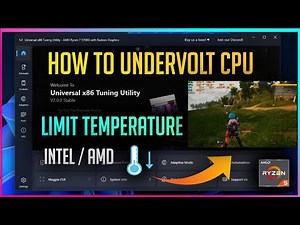 How To Undervolt CPU/GPU In Laptops | Undervolt IdeaPad G3 6600H 3050 |Universal X86 Tuning Utility