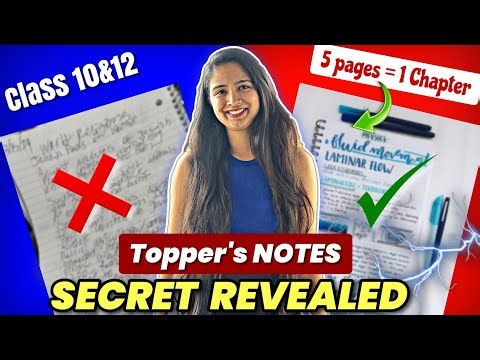 How To Make Notes Like a Topper For Class 12 PCM Board Exams 2025-26