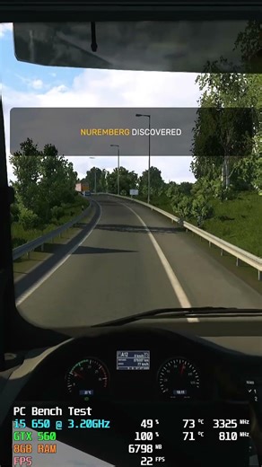 GTX 560 & i5 650 | Euro Truck Simulator 2 Test in 2026 #shorts