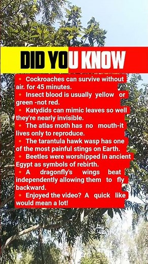 Cockroaches can survive without air for 45 minutes.