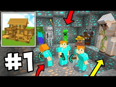How To Find Diamonds In Block Crazy Robo World - Multiplayer Survival Walkthrough Ep 1