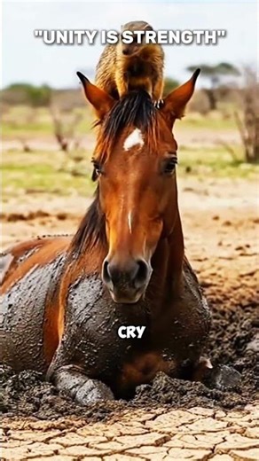 Unity Is Strength: Horse Rescue 🤝 #shorts #usa #ai #unity