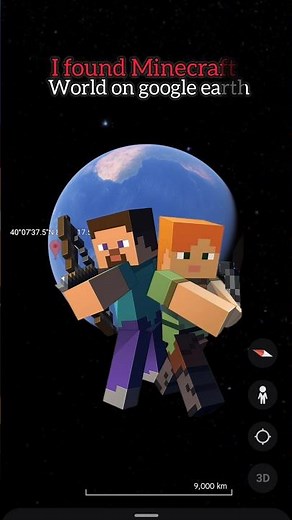 I found Minecraft World 🌎 in real life on google earth #shorts