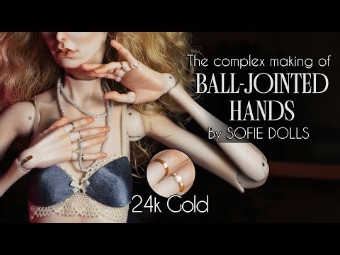 I Made Ball-Jointed Hands For BJD Doll...With Real Gold