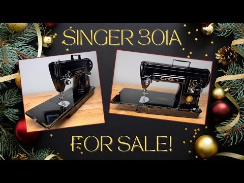 SOLD! - Black Singer 301A Long Bed. Last one before Christmas!