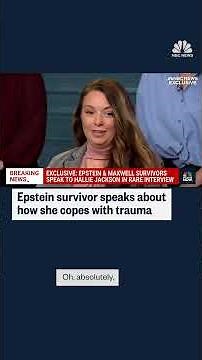 Epstein survivor speaks about how she copes with trauma
