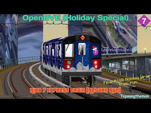 OpenBVE (Holiday Special) - R188 7 Express Train (Return Run)