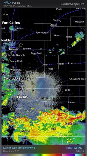 Outflow boundaries always crash the party! 😆😆 I wonder how far north it’ll go? 🧐 #COwx | Denver & Front Range Weather