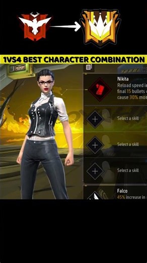 Secret Best Character Combination 🔥 No One Has Ever Told 😱 Free Fire BR Ranked & CS Ranked #shorts