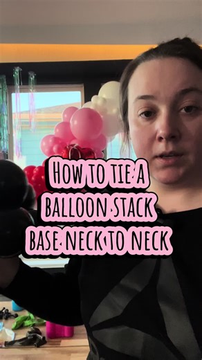 🎈🔗 Balloon tip & trick! In this tutorial, I’m showing how I tie the base of a balloon stack neck to neck for a secure, clean foundation that won’t shift 👌✨ Save this for later if you’re building stacks! #BalloonTutorial #BalloonStack #BalloonTips #BalloonArtist #balloonartist