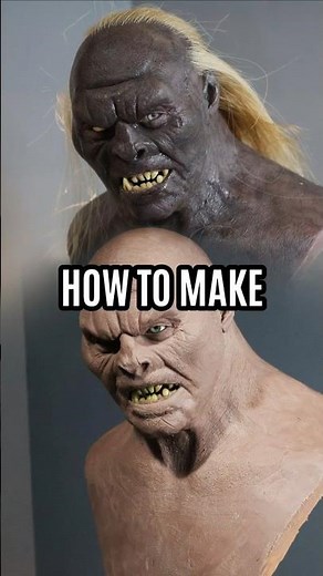 Realistic Hair on Sculptures? Hair Punching in Minutes! #orc #ugluk #sculpture #hair #howto