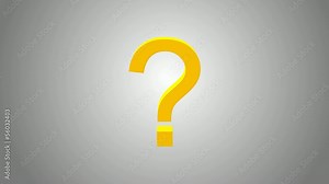 Dollar sign and question mark animation With alpha