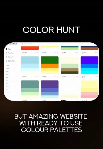 Color Hunt — your lifesaver for color palettes 🎨 #ColorHunt #ColorPalette #DesignTips #WebDesign #UIDesign #CreativeTools #DesignerResources #ColorInspiration #DesignHack #ColorTheory