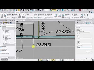 How to add elevation to a 2D line in Trimble Business Center
