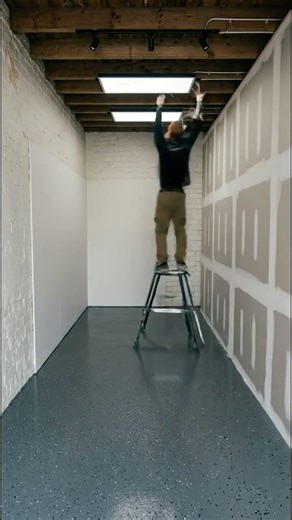 Cluttered Garage to Dream Workshop: Cinematic Timelapse #interiordesign #architecture