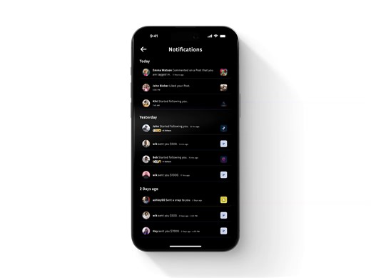 Notification Screen Design - All your notifications in one place