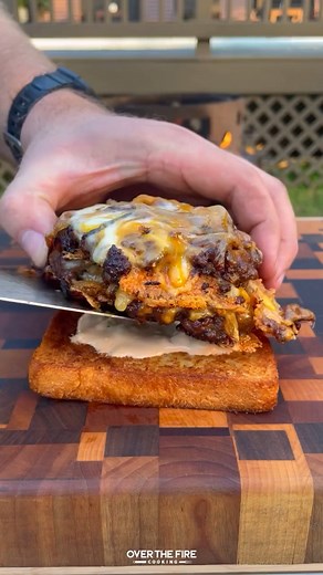 23K views · 459 reactions | I'm always in the mood for a patty melt | Over The Fire Cooking by Derek Wolf | Facebook