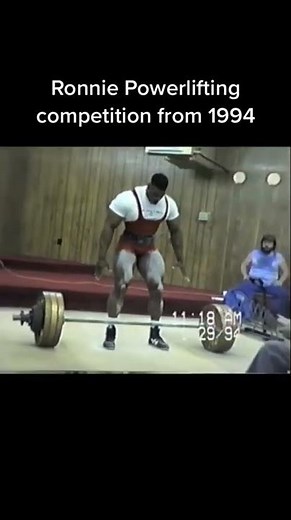 YOUNG RONNIE COLEMAN AT POWERLIFTING CHAMPIONSHIP 1994