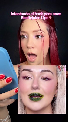 1.9M views · 10K reactions | Beetlejuice, Beetlejuice, Bee… Lips! 彩者️ #PinkUp #Cosmetics #MakeUp #Beetlejuice #Lips | Pink Up Cosmetics | Facebook