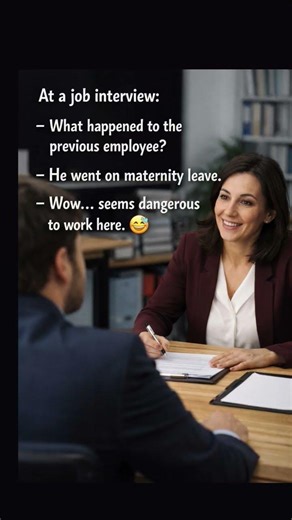Funny Job Interview Joke – The Previous Employee Went on Maternity Leave 😄