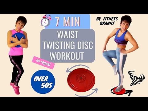 7 MIN WAIST TWISTING DISC WORKOUT – 9 new active exercises with TUMMY TWISTER PLATE (no repeat)