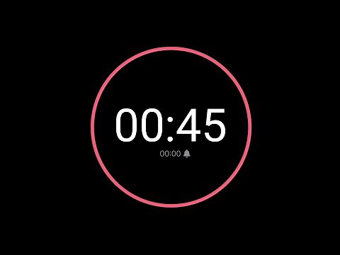 45 Second Countdown Timer / iPhone Timer Style