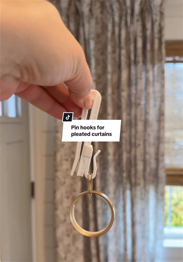 Adjustable Pin Hooks for Pleated Curtains