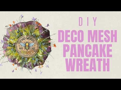 DIY Bee Pancake Wreath | Christian Bible Verse Door Hanger