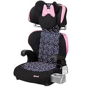 Disney Baby Pronto Booster Car Seats, Belt-Positioning, Booster Seats for Cars 40-100 lbs, Minnie Dot Party