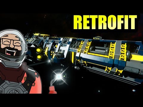 Space Engineers: Retrofitting My Old Carrier Ship!