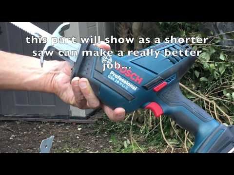 BOSCH GSA 18V LI C saw Review and Arborist performances