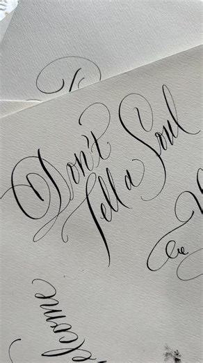 “Calligraphy is very technical—but once you learn the basics, your style can really shine," says artist Stephanie Fishwick. | Paperless Post | Facebook