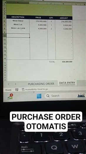 Purchase Order Otomatis di Excel: Meningkatkan Efisiensi Pembelian