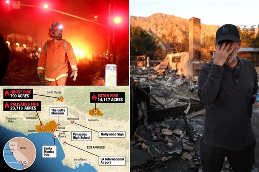 LA fires live updates: New blazes fanned by Santa Ana winds