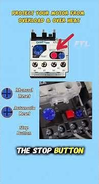 Protect Your Motor from Burnout (Thermal Overload Relay Guide) #electrician #electrical #engineering