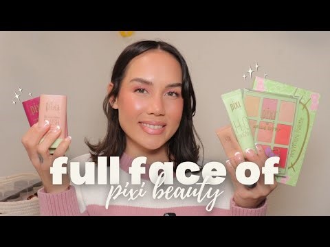 full face of pixi beauty + new blush shades
