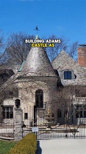 One of the most recognizable houses in Bloomfield Township is Adams Castle, with an interesting history. A 12,000 sq. foot estate house designed by architect Richard Marr. #castle #castles #michiganders | Cassondra Wanders
