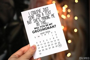 Funny Groomsman Card, Groomsman Calendar Proposal Card - Best Man, Groomsman, Ring Bearer, Bridesman, Man of Honor, Cards for Groomsmen - Etsy