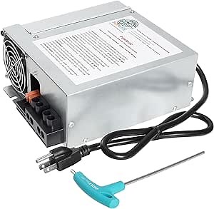 PD9260C 60 Amp RV Power Converter, Compatible with PD9260C, PD9260CV and PD9200 Series, Intelligent Rv Converter/Charger for Lead Acid Battery,4 Stage Smart Charging, Intelligent Cooling Fan