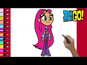 How to Draw Starfire | Teen Titans Go