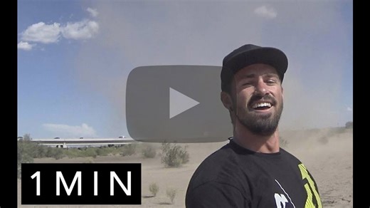 1 Minute Video Running Into a Monster Dust Devil!