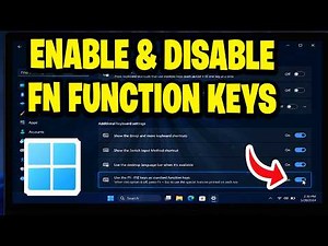 How To Enable & Disable FN Function Keys On Laptop - Tutorial