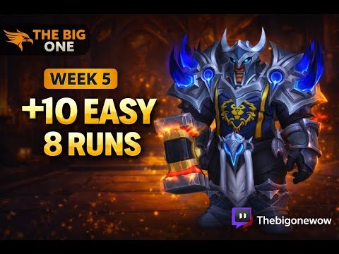 🔥 PROT WARRIOR ➜ 8x MYTHIC+10+ RUNS | EASY TANK | PLAY WITH VIEWERS part 1