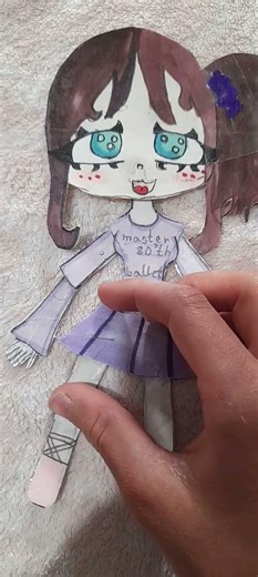 Movable paper doll! Subscribe ❤