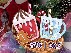 Hot Chocolate Shaker Mug SVG: Christmas Decor (digital File) - Etsy