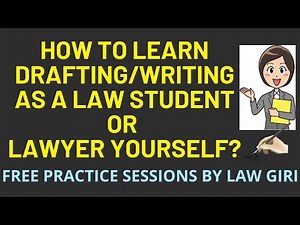 How to learn Drafting as a New Law Student & Lawyer|How to practice writing as a new law student?